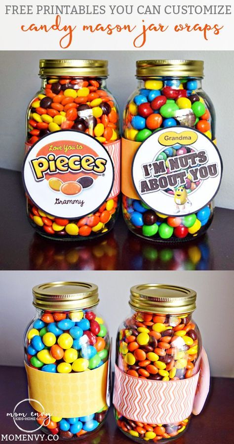 Candy Mason Jar Delight