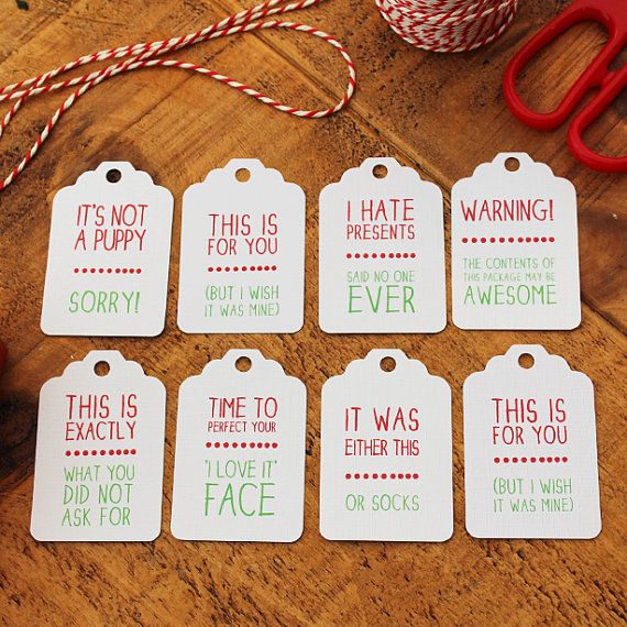 Funny Christmas Gift Tags