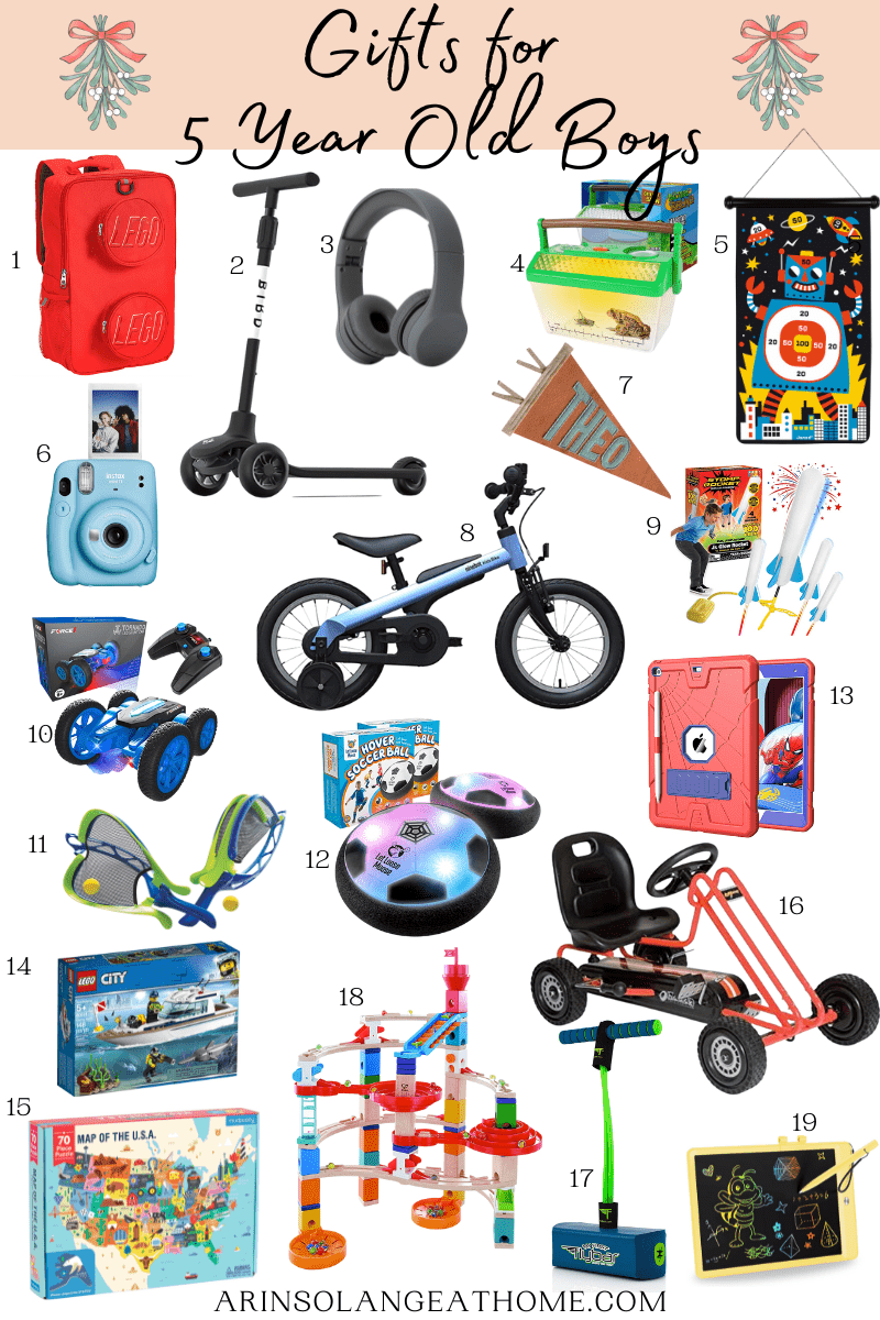 Best Gifts for 5 Year Old Boys - arinsolangeathome