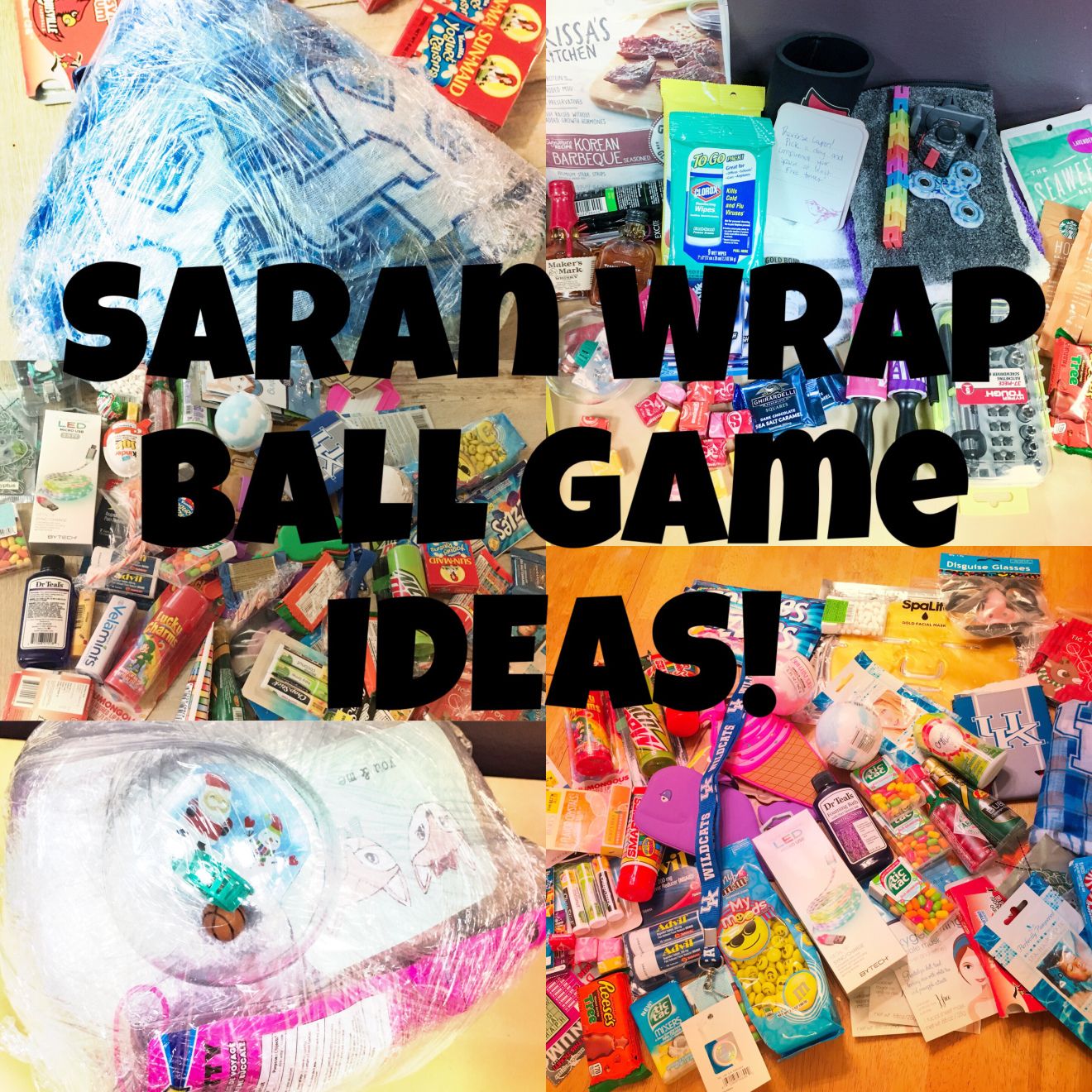 Hand-Knitted Cozy Items for Saran Wrap Game