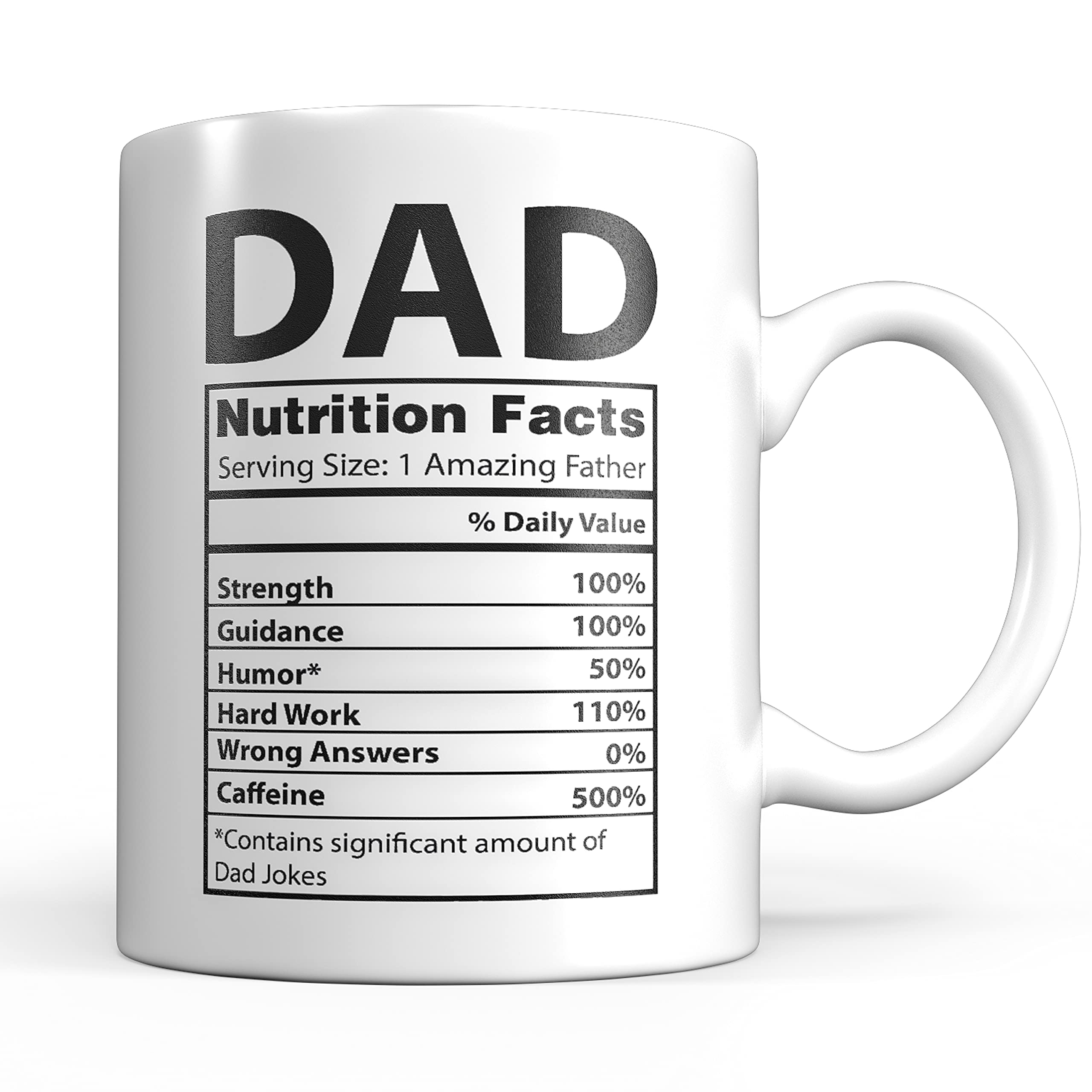 Dad Mug - White 11oz - Dad Gifts from Daughter - Best Dad Mug for the