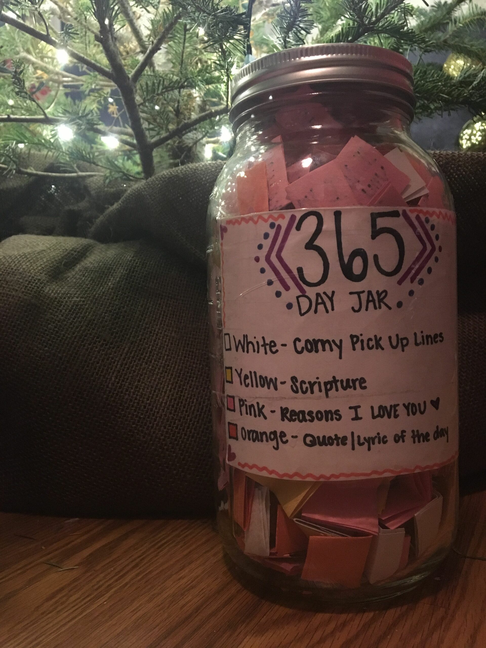 365 Why You Are Awesome Jar - 365 reason why I love you jar I made for