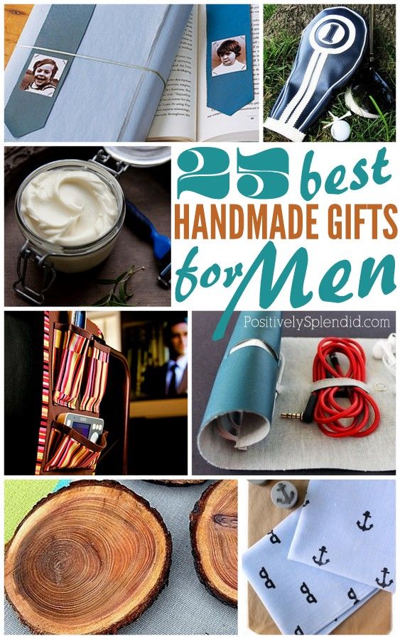 25 Handmade Gifts for Men - Positively Splendid {Crafts, Sewing