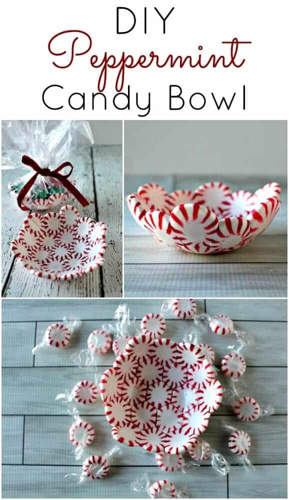 DIY Peppermint Candy Bowls