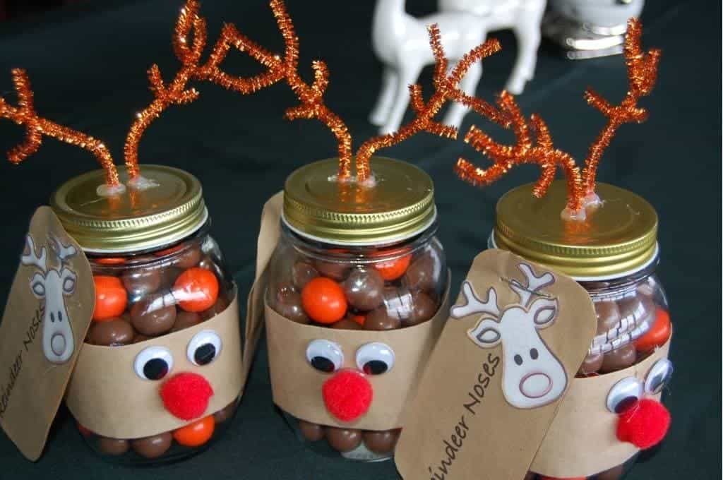 Mason Jar Reindeer