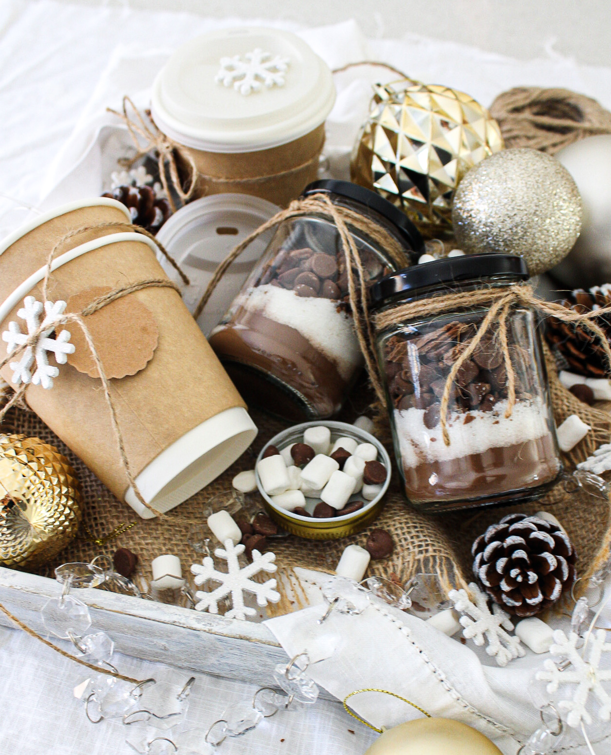 Homemade Hot Chocolate Gift Boxes