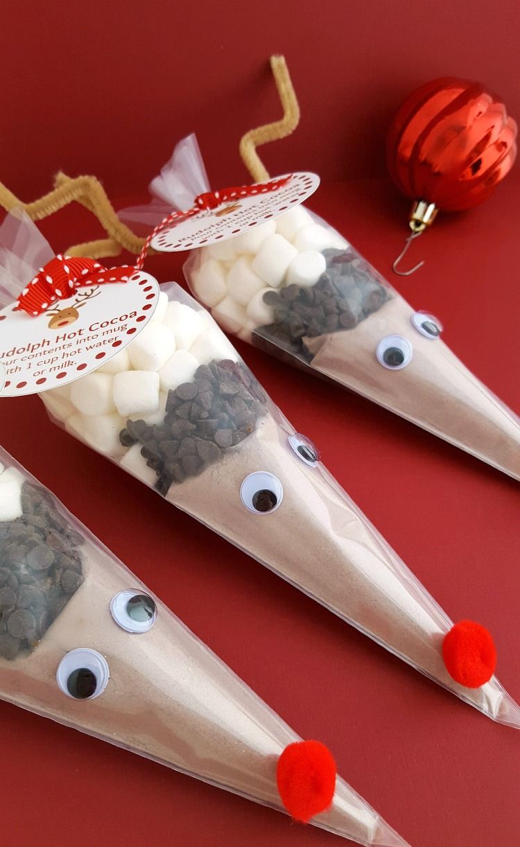 DIY Rudolph Hot Cocoa Holiday Gifts