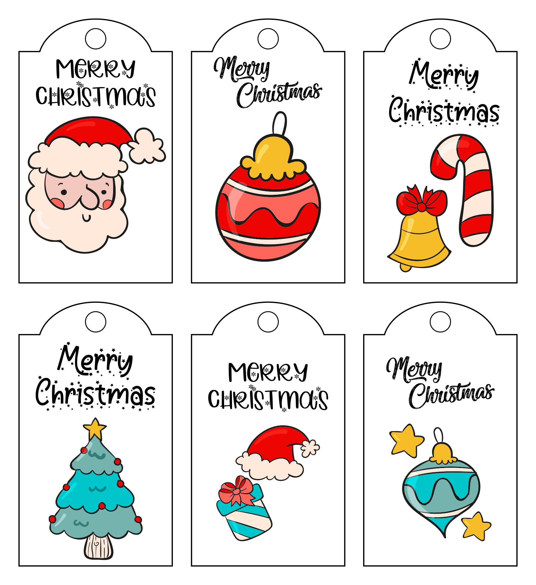 Free Printable Christmas Gift Tags Templates