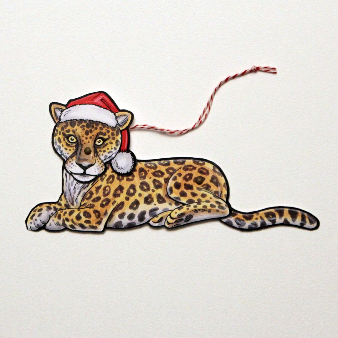 Jaguar Jointed Gift Tag or Christmas Ornament Mini Rainforest