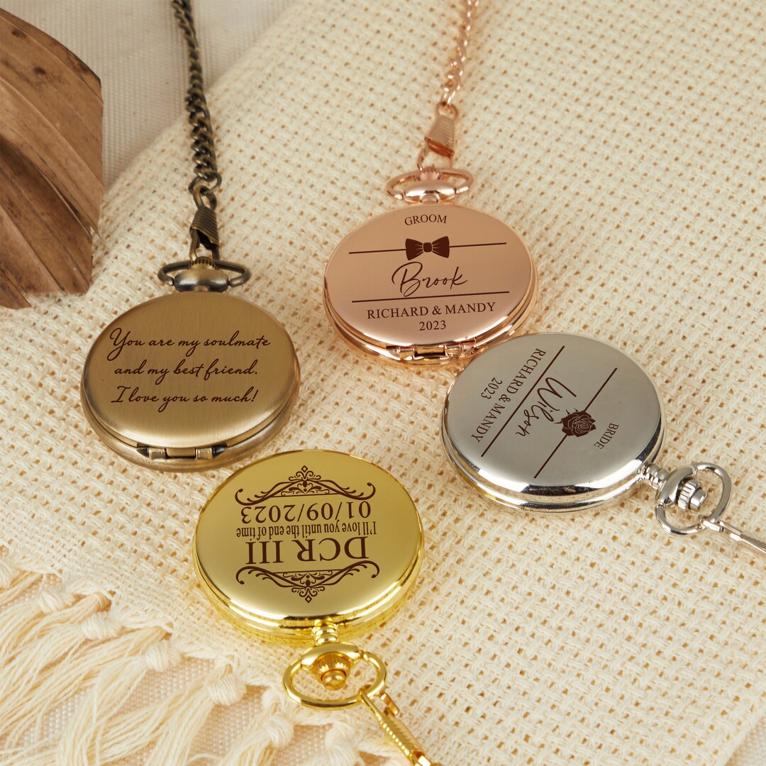 Storybook Groomsmen Pocket Watch