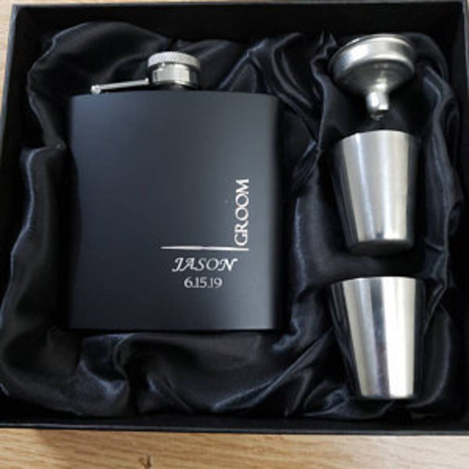 Personalized Groomsmen Gifts Custom Groomsman Flask Gift Set - Etsy Canada