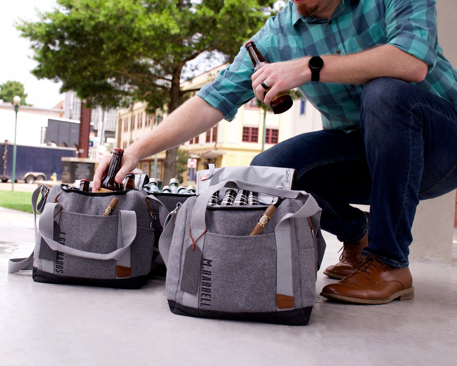 Customized Portable Cooler for Groomsmen