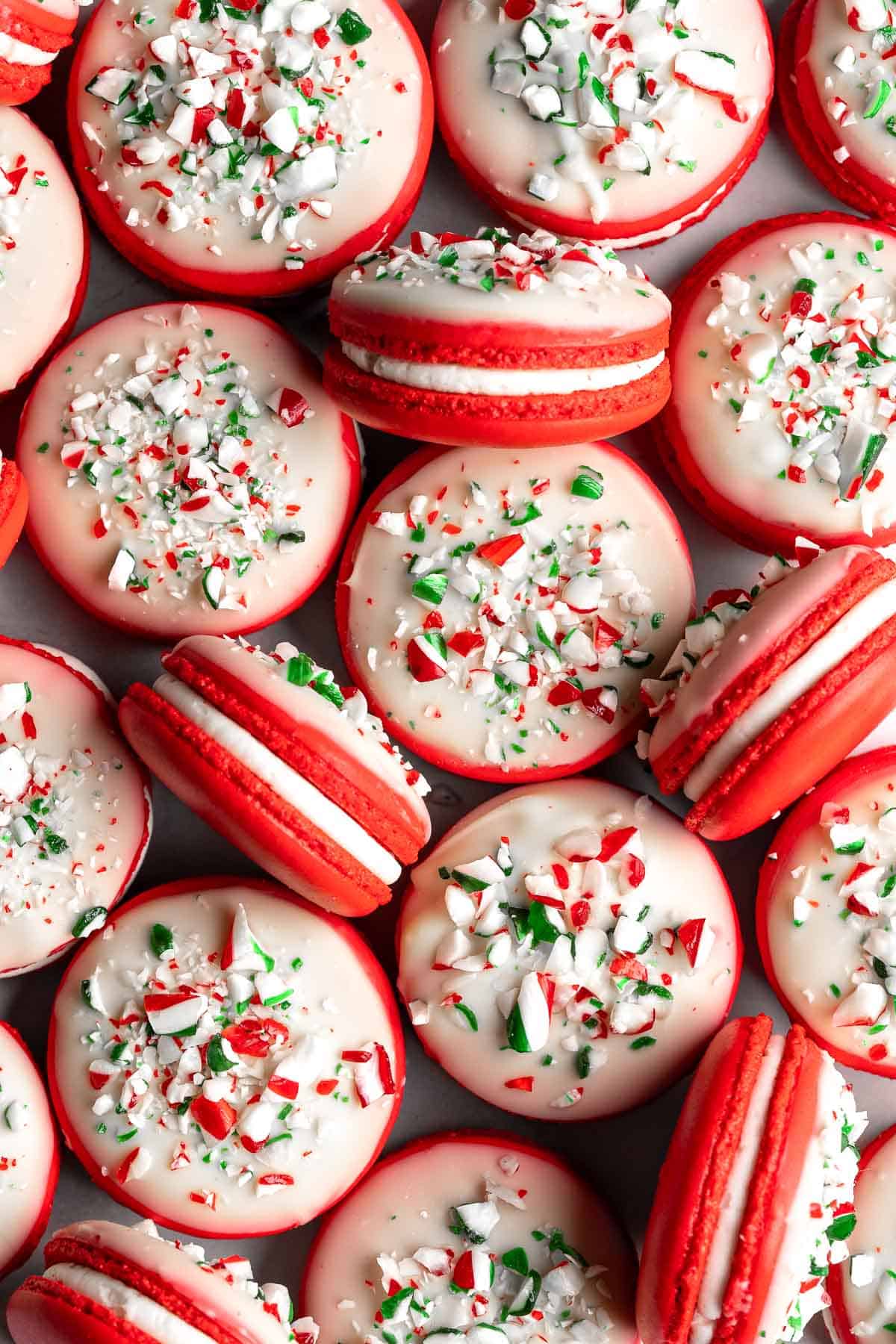 Peppermint Macarons